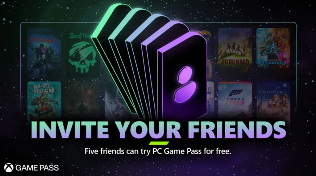 微软推出 PC Game Pass 朋友推荐计划免费白嫖两个月