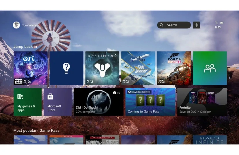 微软现已为 Xbox 推出新 UI 已更新开发者测试版