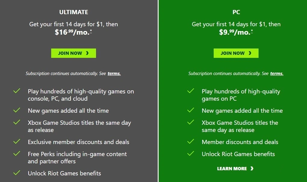 微软悄然将 Xbox Game Pass 1 美元优惠活动时长由一个月调整为 14 天